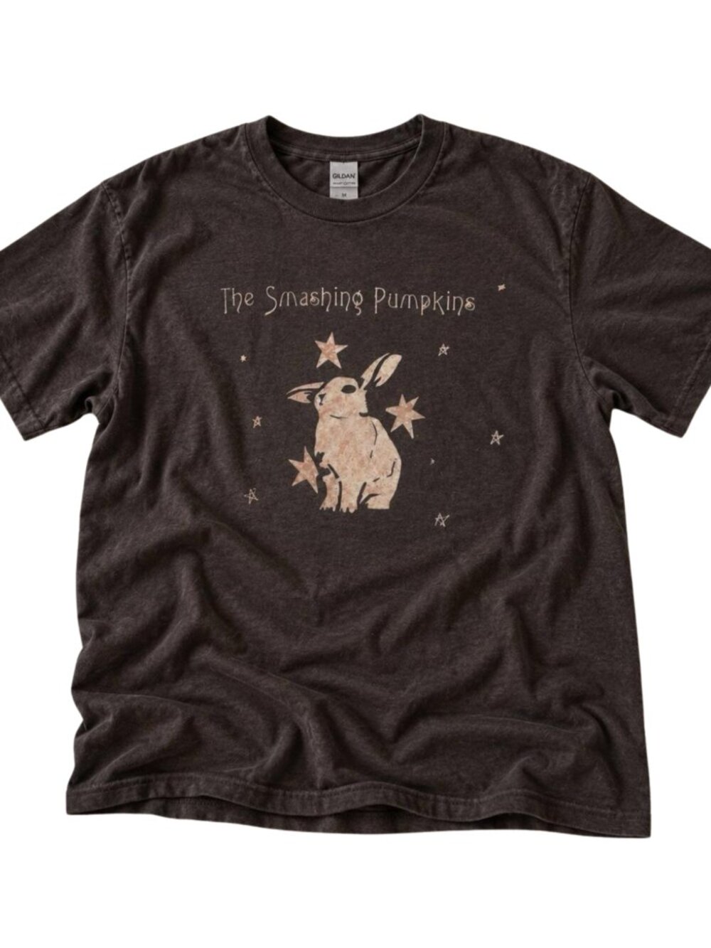 Gildan Smashing Pumpkins Rabbit Graphic Tee Brown Unisex